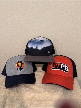 Multiples Men's Trucker Hat - Black, Gray, Orange
